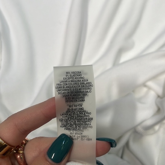 Elie Tahari Woman’s White Short Sleeve Size M - Picture 6 of 7